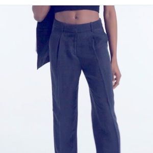 NWT J.Crew Linen-Cupro Cropped Trouser